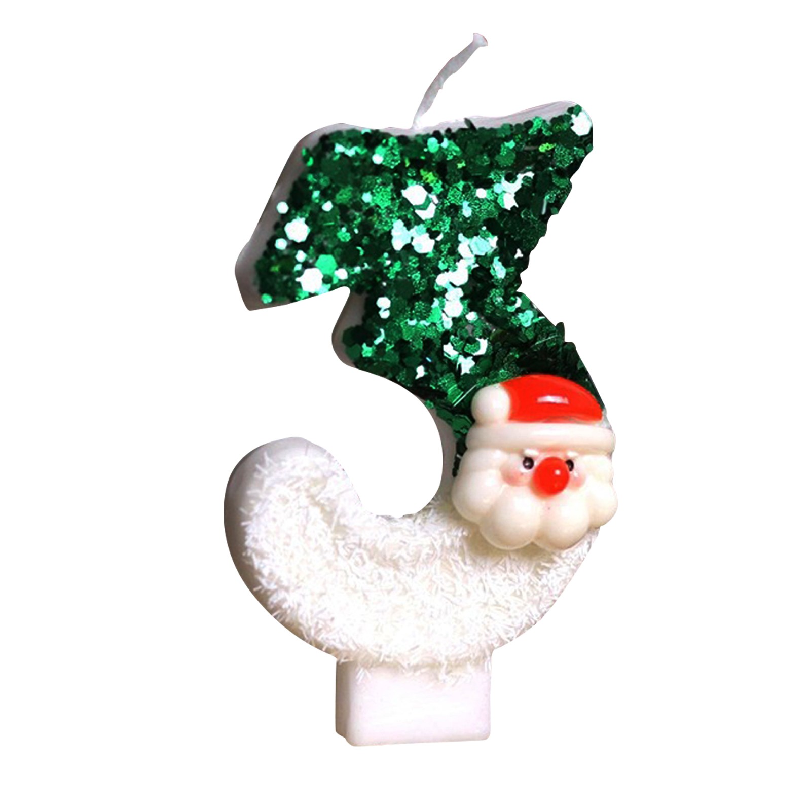 Candle Supplies Usa - 0-9 Numbers Santa Claus Cake Candle