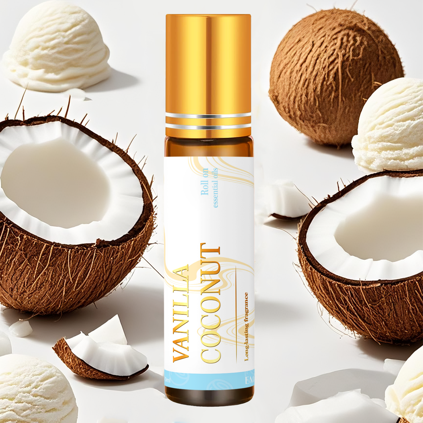 Fragrance Oil 10Ml - 10ml Vanilla Coconut Essential Oil Rollerball