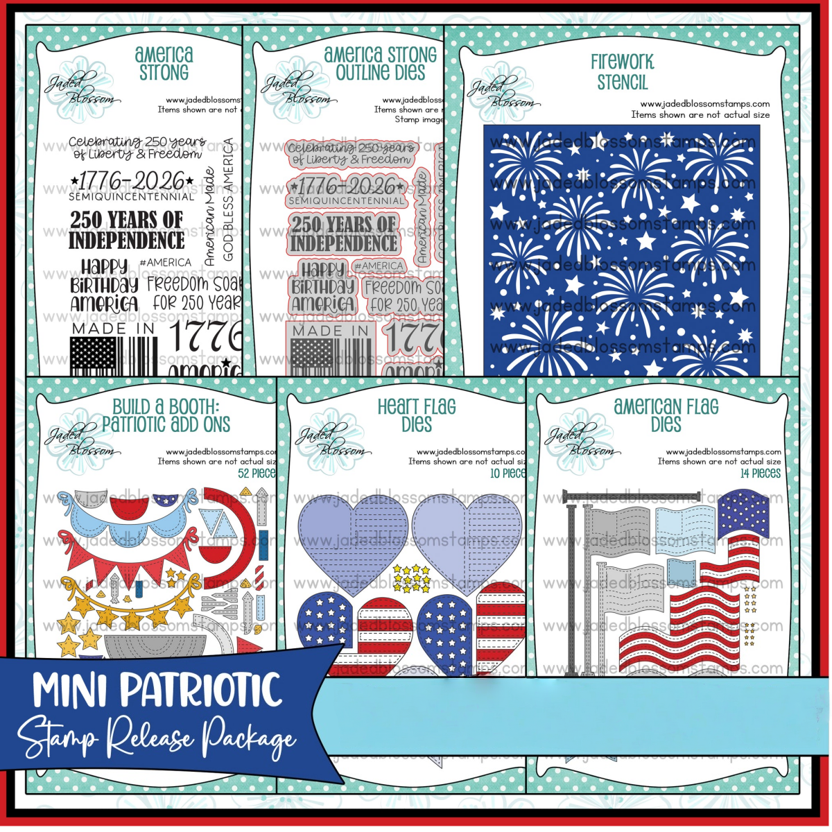 Candle Sachet - Independence Day Patriotic Add Ons Metal