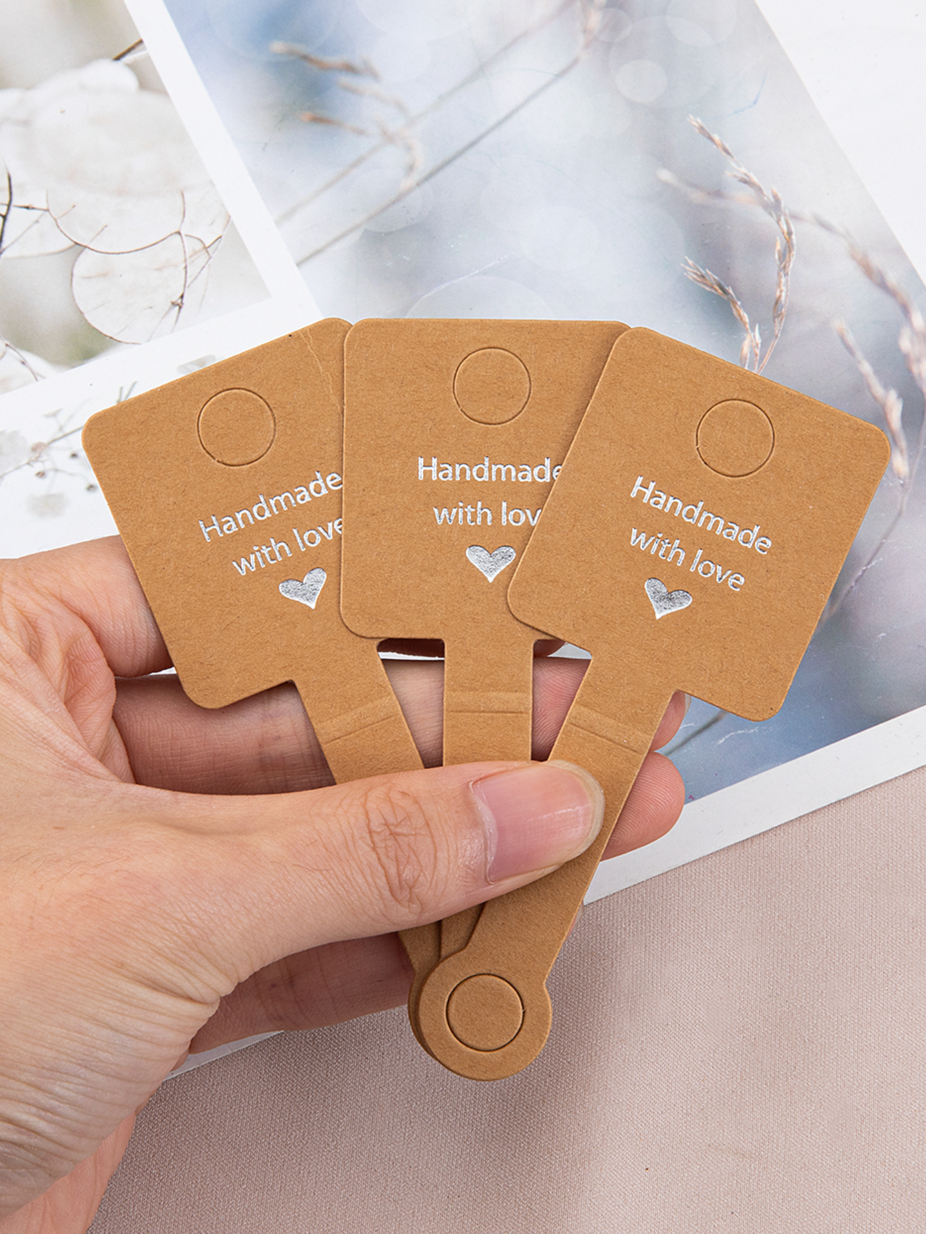 50pcs Adhesive Kraft Paper Car - Kraft Hang Tag recensione e prezzo
