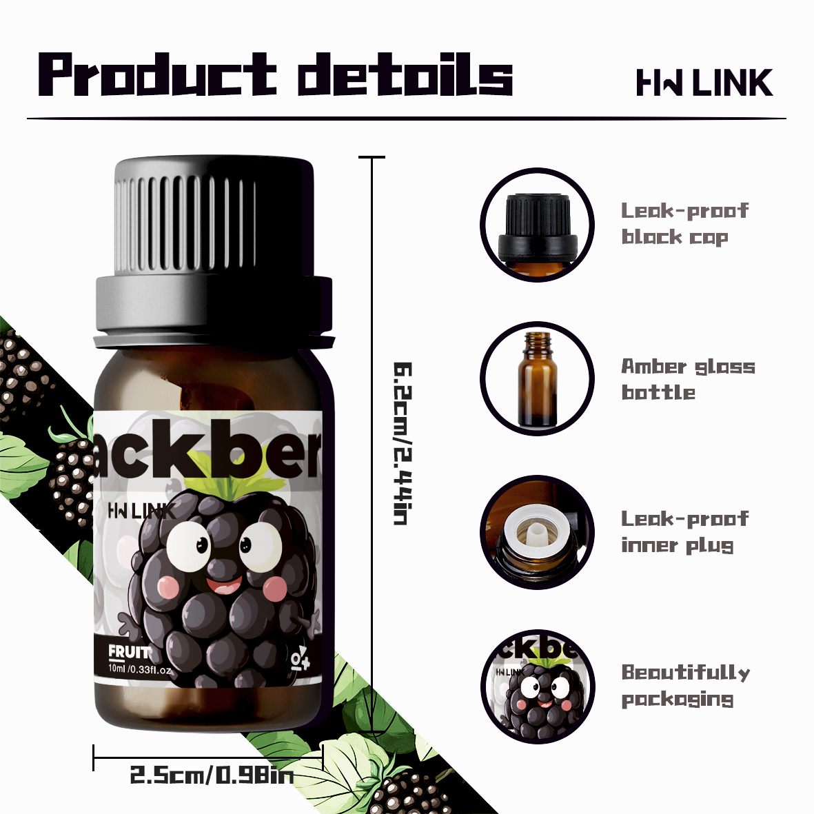 Blackberry Essential Oil Black - Fragrance Oil 10Ml recensione e prezzo