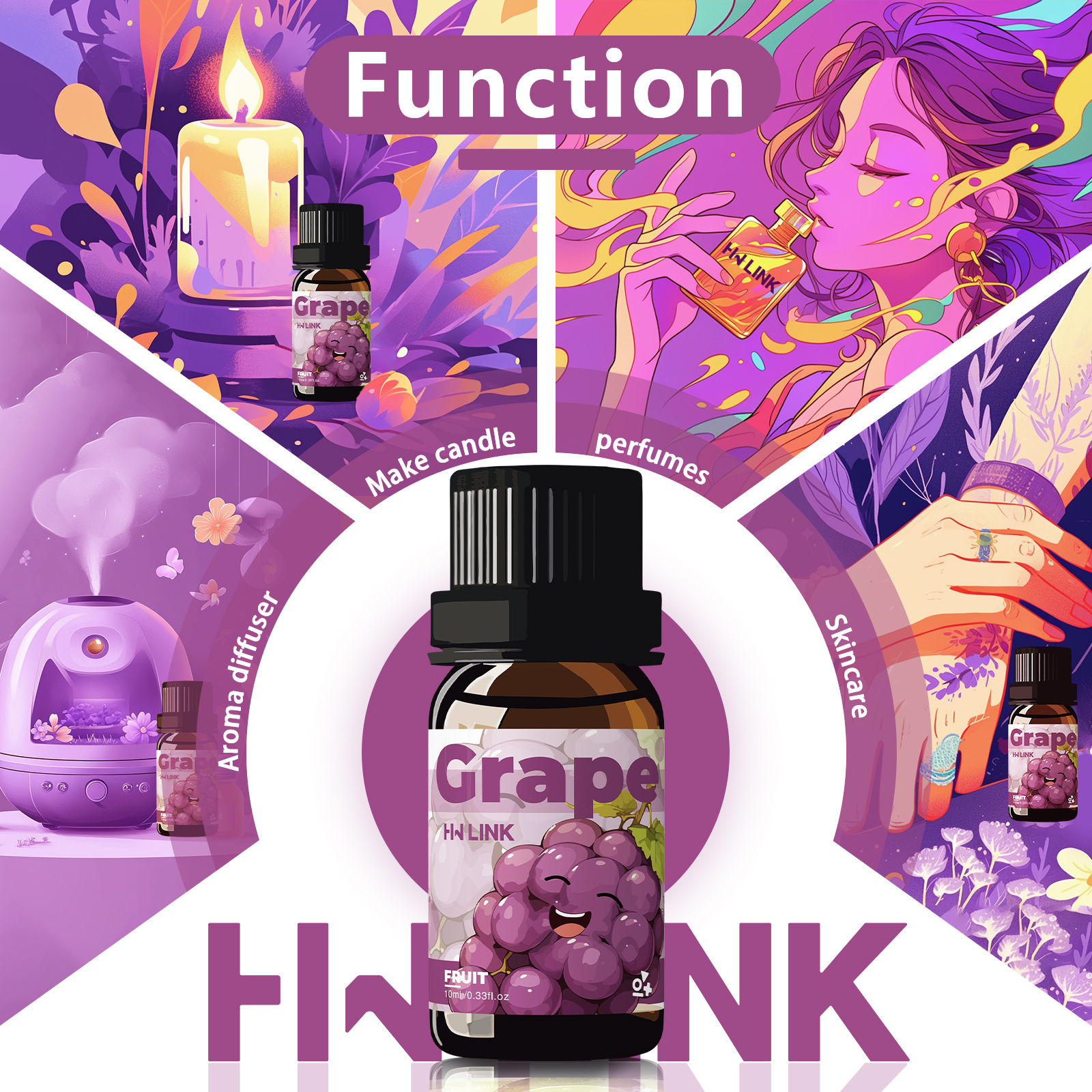Grape Essential Oil 10ml Perfu - Fragrance Oil 10Ml recensione e prezzo