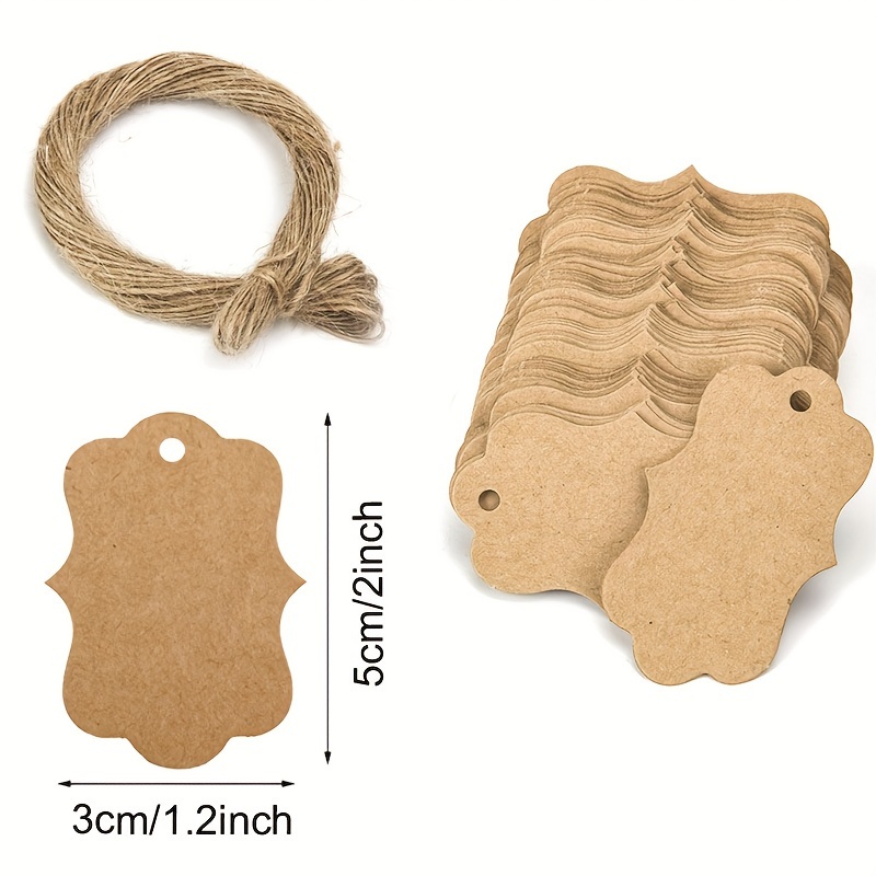 100pcs Kraft Paper Gift Tags w - Kraft Hang Tag recensione e prezzo
