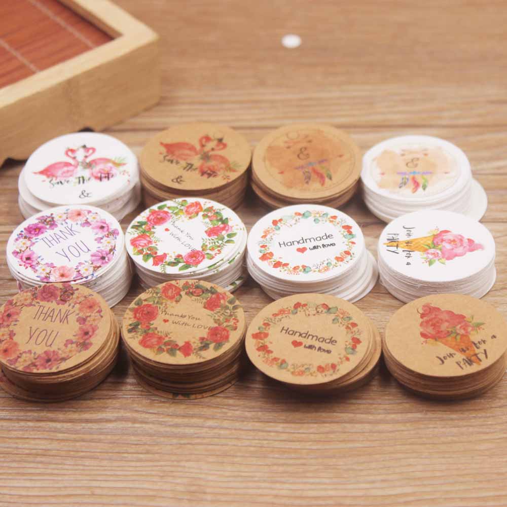 100pcs white /kraft paper gift - Kraft Hang Tag recensione e prezzo