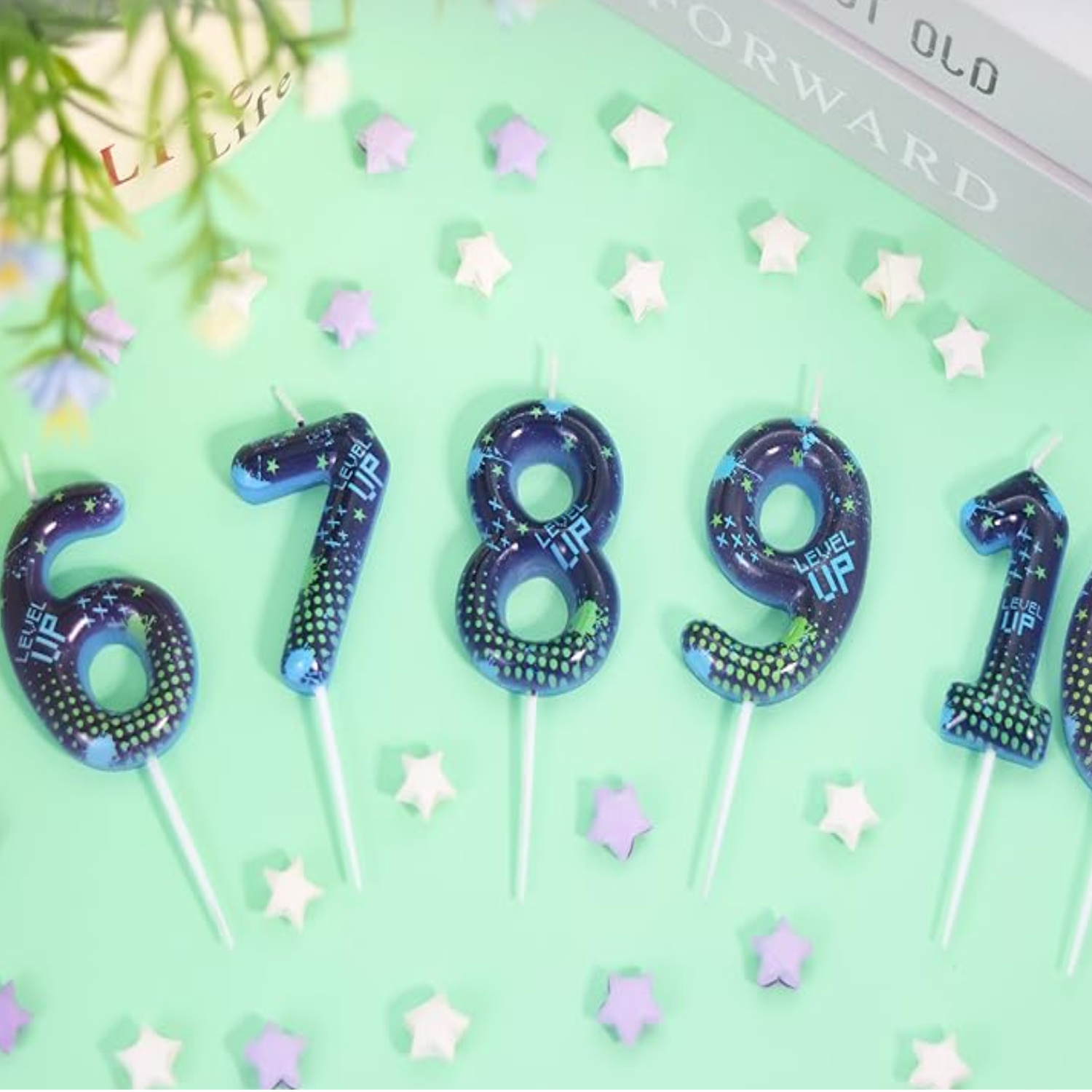 Blue Game Boy 0-9 Birthday Can - Candle Supplies Usa recensione e prezzo