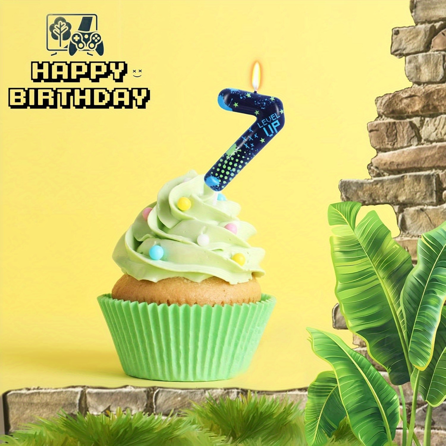 Blue Game Boy 0-9 Birthday Can - Candle Supplies Usa recensione e prezzo
