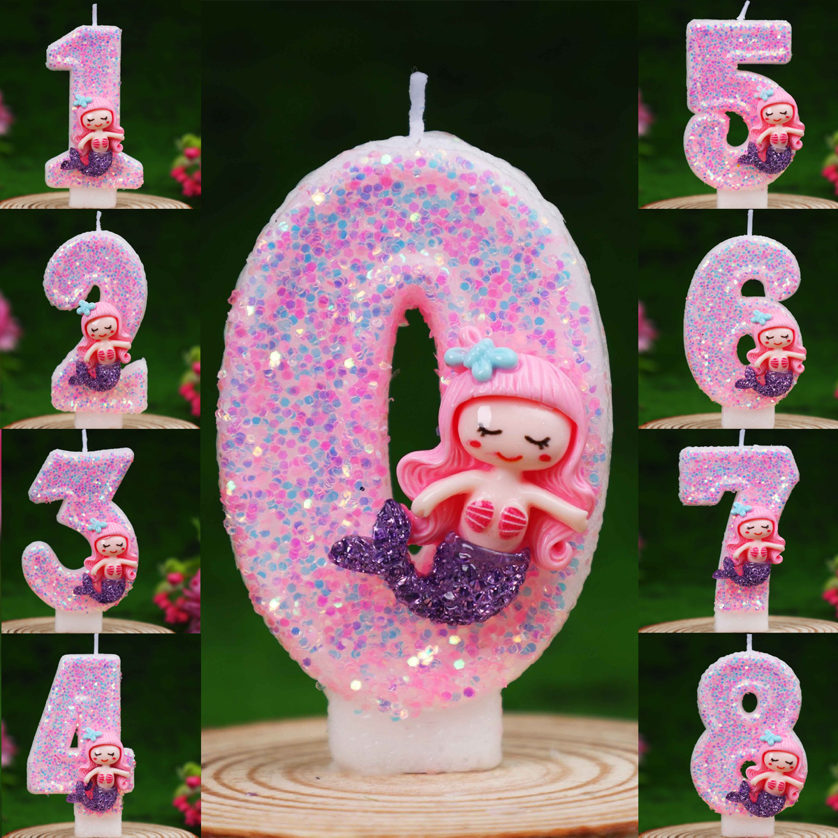 Creative Pink Mermaid 0-9 Digi - Candle Supplies Usa recensione e prezzo