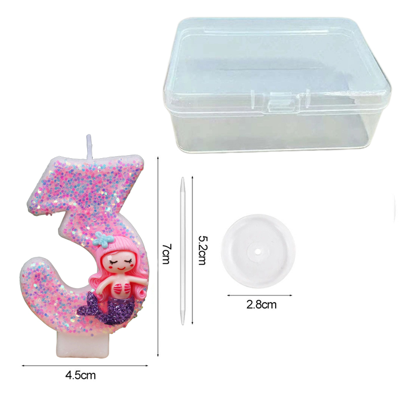 Creative Pink Mermaid 0-9 Digi - Candle Supplies Usa recensione e prezzo
