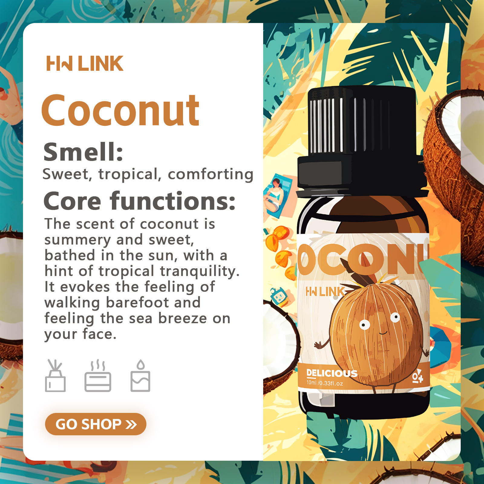 10ml Coconut Essential Oils No - Fragrance Oil 10Ml recensione e prezzo