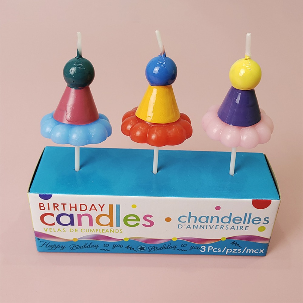 3PCS Party Hat Birthday Candle - Candle Supplies Usa recensione e prezzo