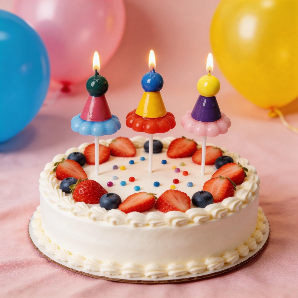 3PCS Party Hat Birthday Candle - Candle Supplies Usa recensione e prezzo
