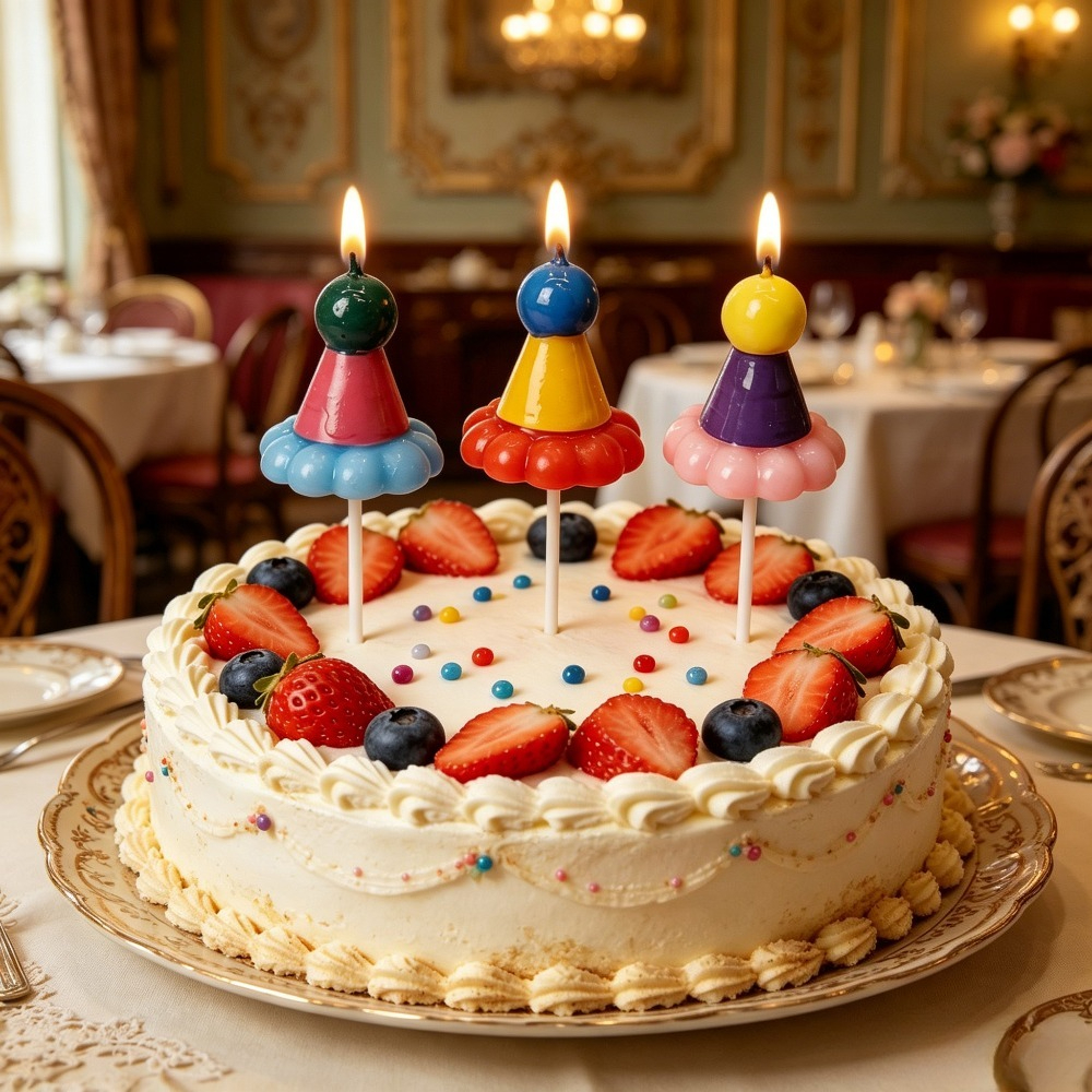 3PCS Party Hat Birthday Candle - Candle Supplies Usa recensione e prezzo