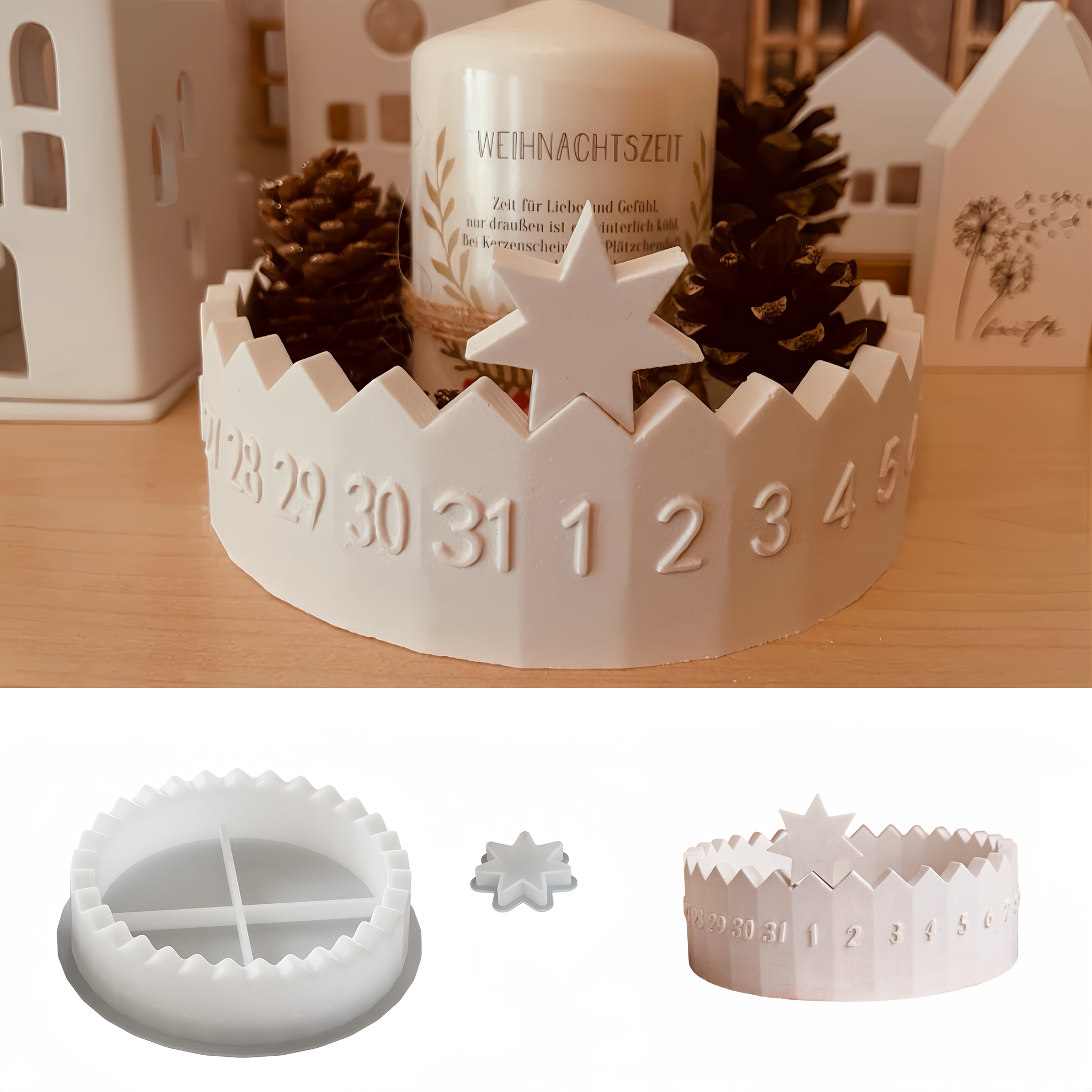 1 set Advent Calendar Silicone - Candle Supplies Usa recensione e prezzo