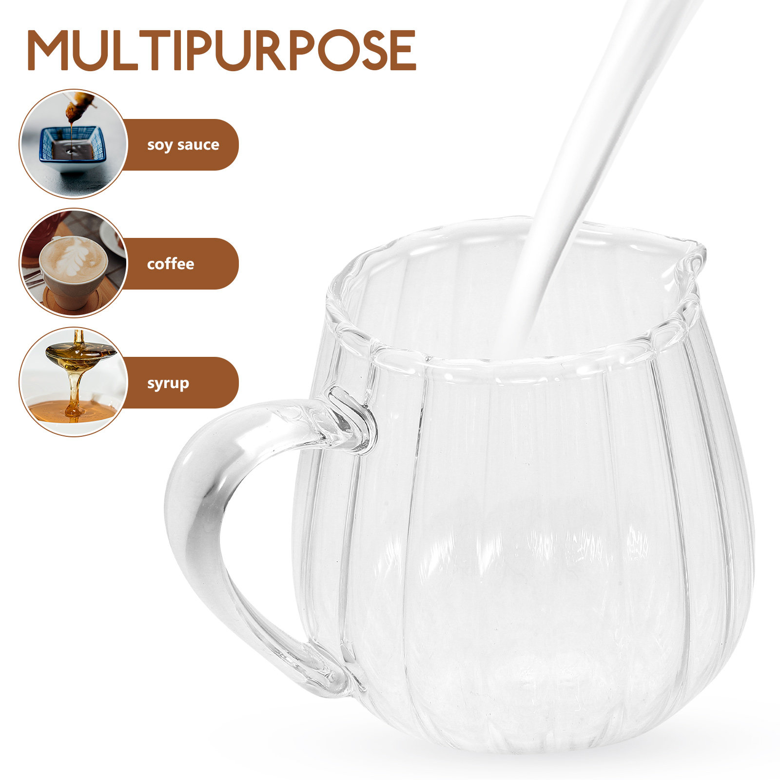 Glass Creamer Pitcher Mini Mil - Pour Spout Pitcher recensione e prezzo