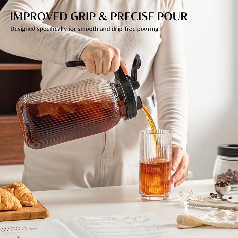 2PCS Glass Mason Jar Pitcher L - Pour Spout Pitcher recensione e prezzo