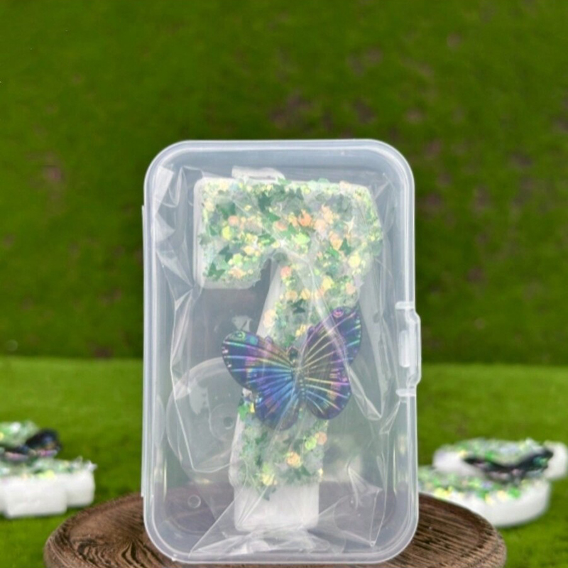 1Pc Green Sequins Number 0-9 B - Candle Supplies Usa recensione e prezzo