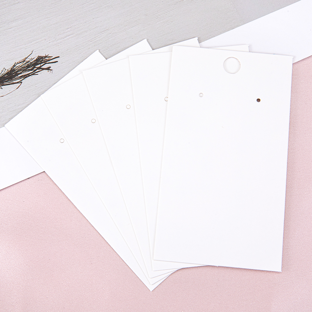 50pcs Earring Display Card 5x9 - Kraft Hang Tag recensione e prezzo