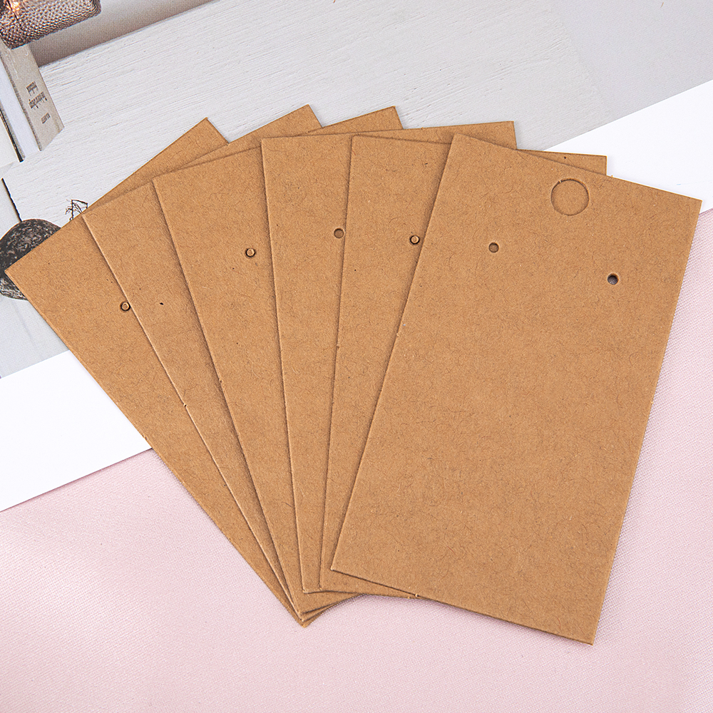 50pcs Earring Display Card 5x9 - Kraft Hang Tag recensione e prezzo