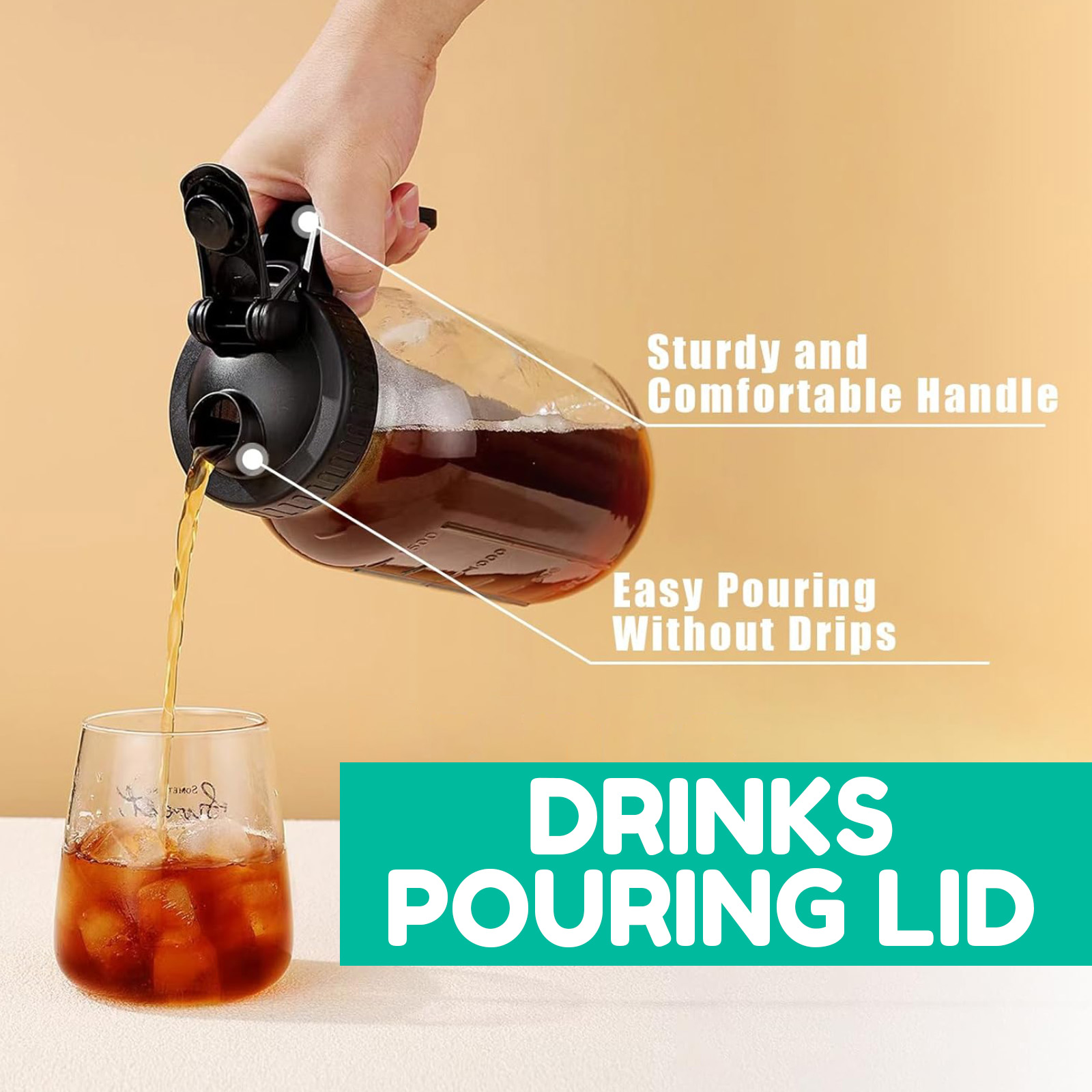 Mason Jar Pitcher Lid With Pou - Pour Spout Pitcher recensione e prezzo