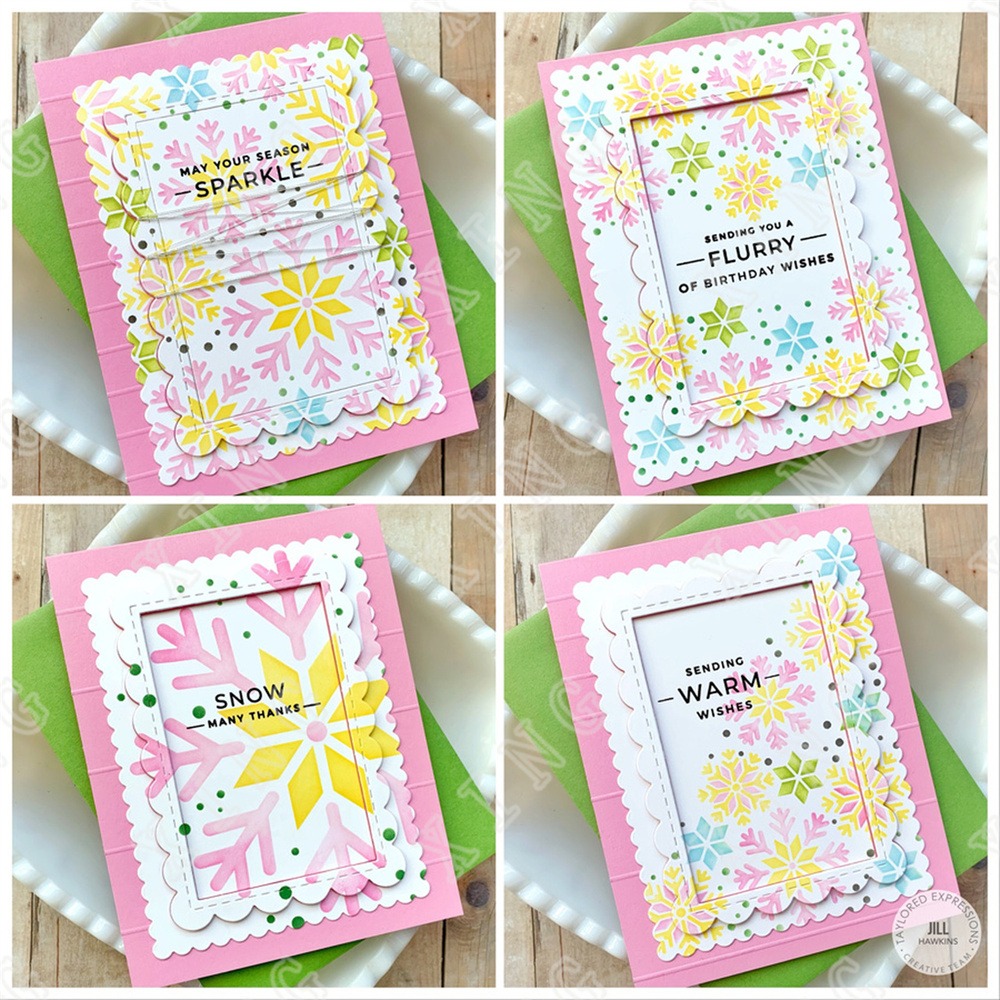 Snowflake Layering Stencil New - Candle Supplies For Sale recensione e prezzo
