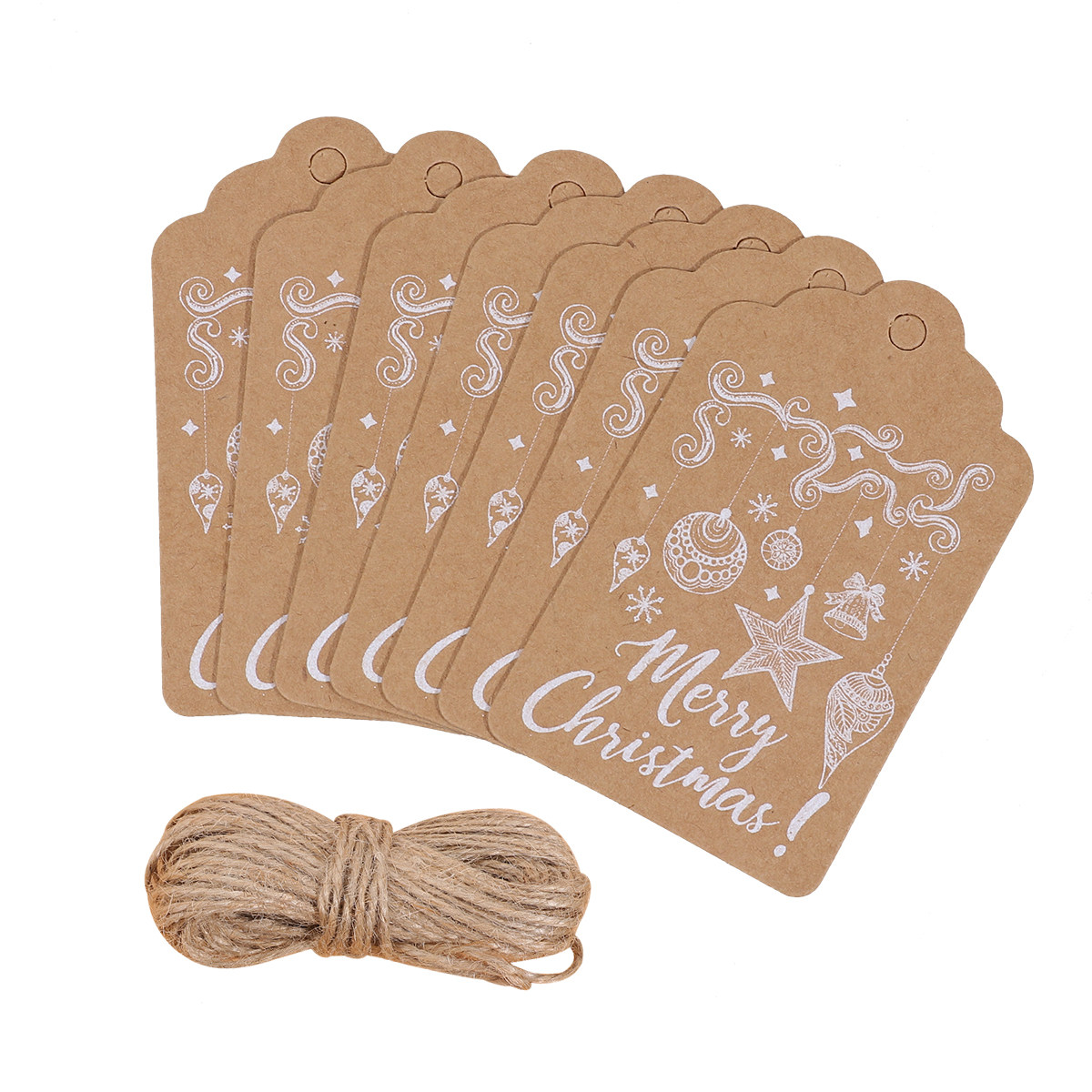 50pcs Vintage Christmas Gift T - Kraft Hang Tag recensione e prezzo
