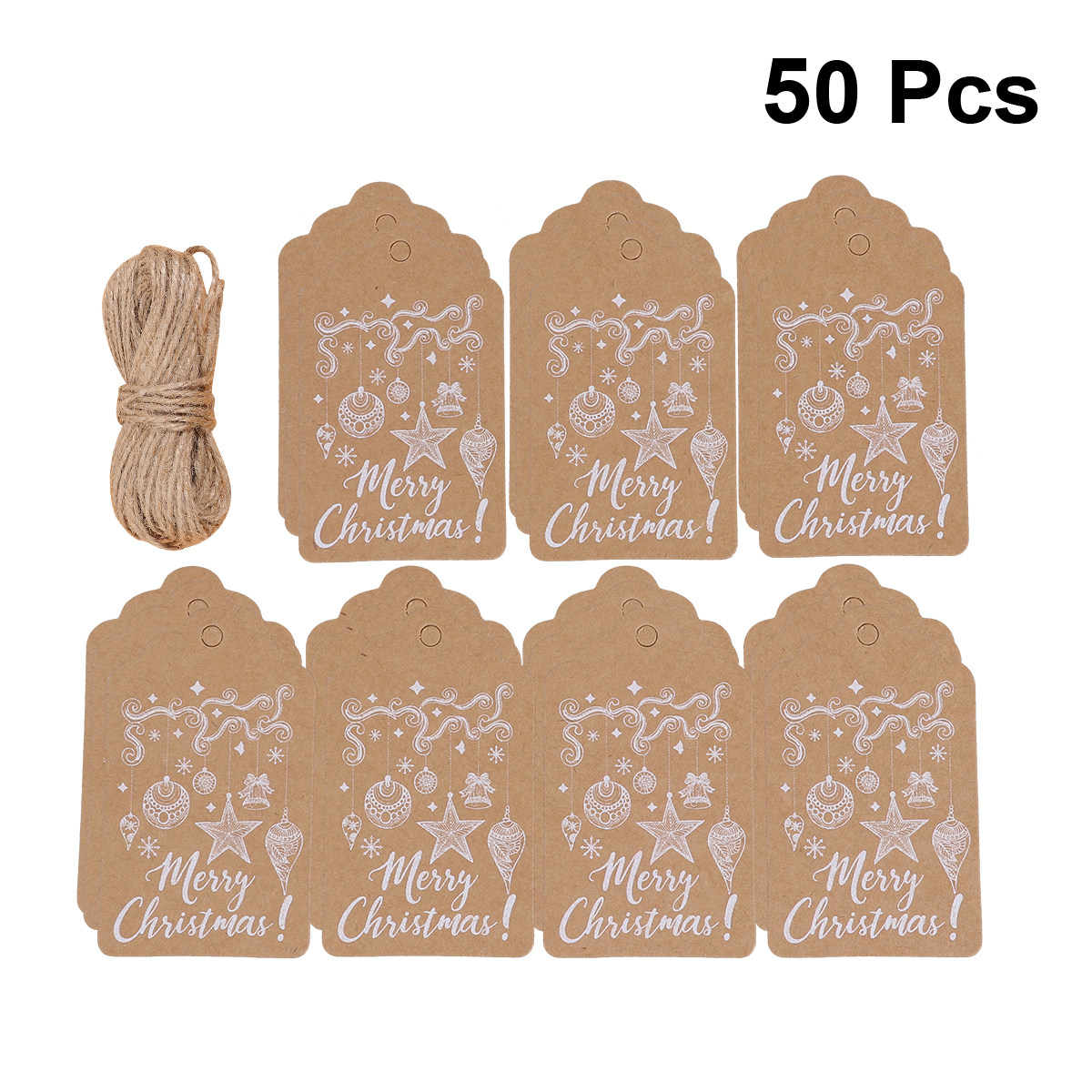 50pcs Vintage Christmas Gift T - Kraft Hang Tag recensione e prezzo
