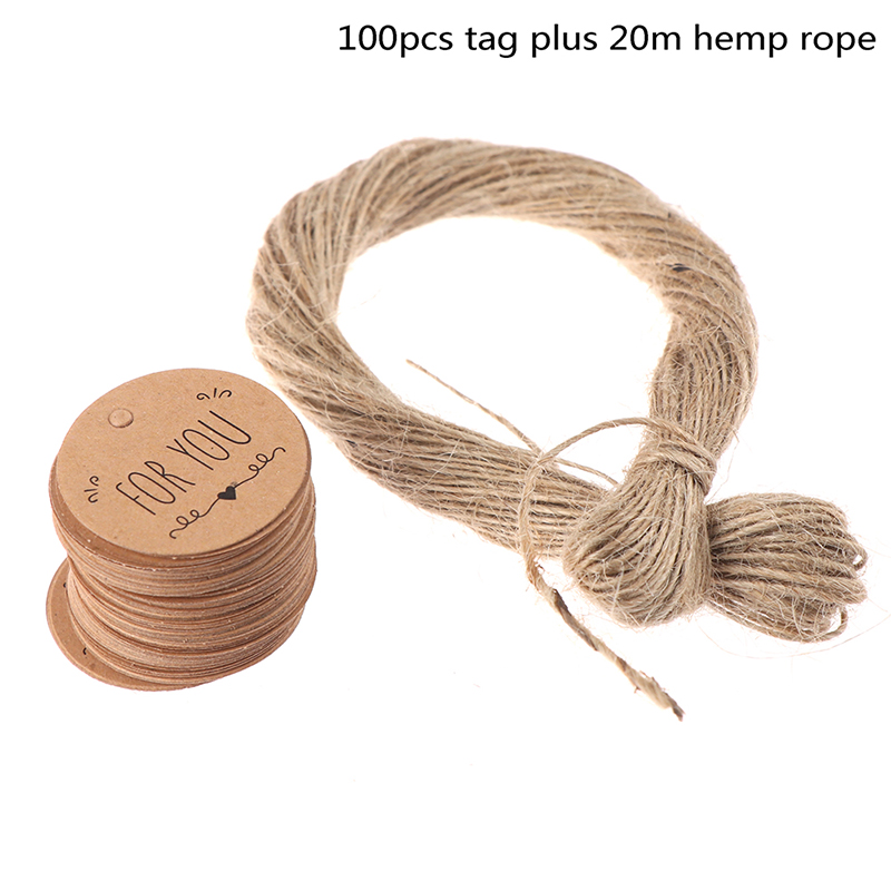 100Pcs Kraft Paper Hang Tag fo - Kraft Hang Tag recensione e prezzo