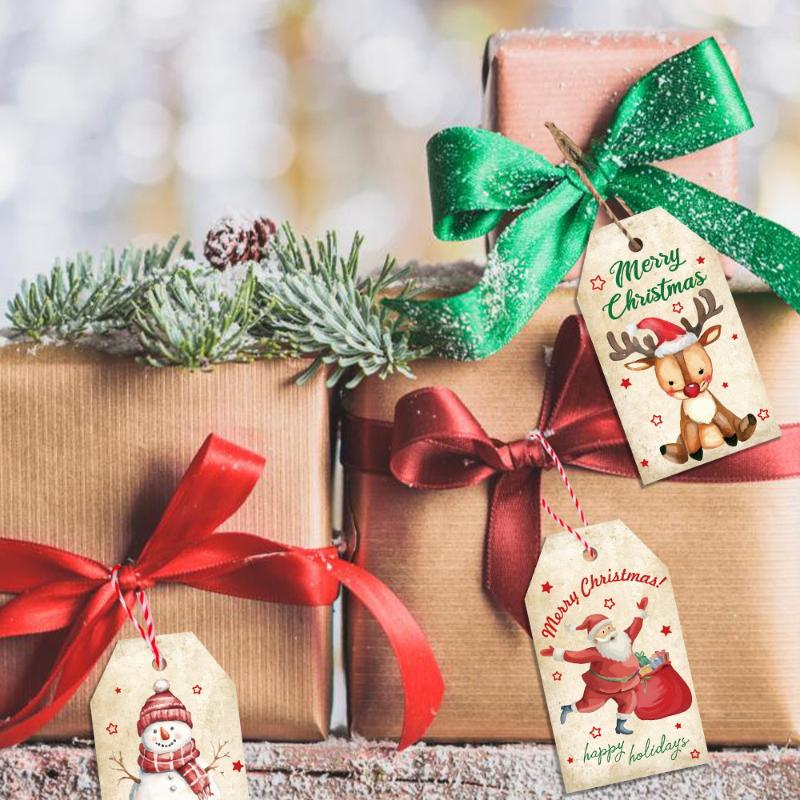 Merry Christmas Retro Kraft Pa - Kraft Hang Tag recensione e prezzo