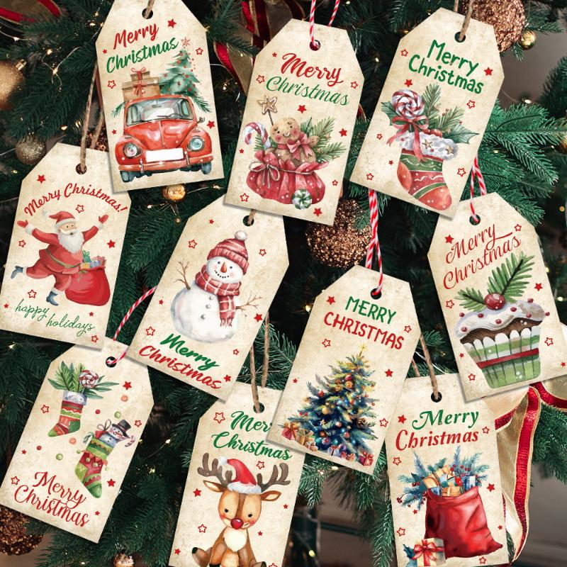 Merry Christmas Retro Kraft Pa - Kraft Hang Tag recensione e prezzo