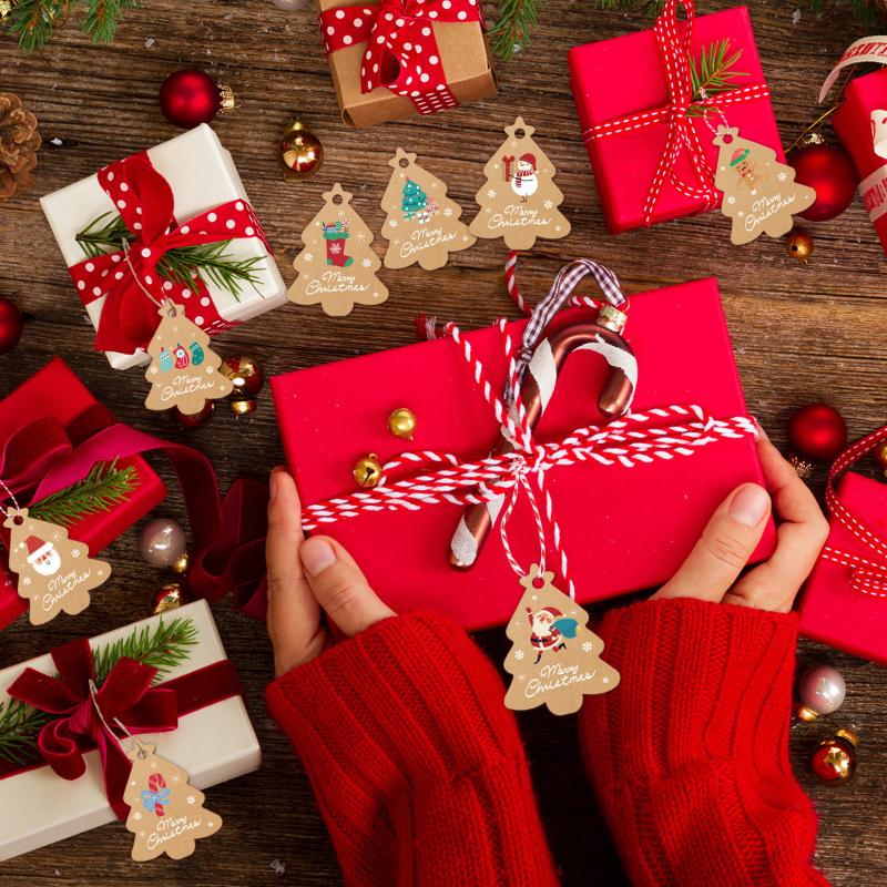 Merry Christmas Retro Kraft Pa - Kraft Hang Tag recensione e prezzo