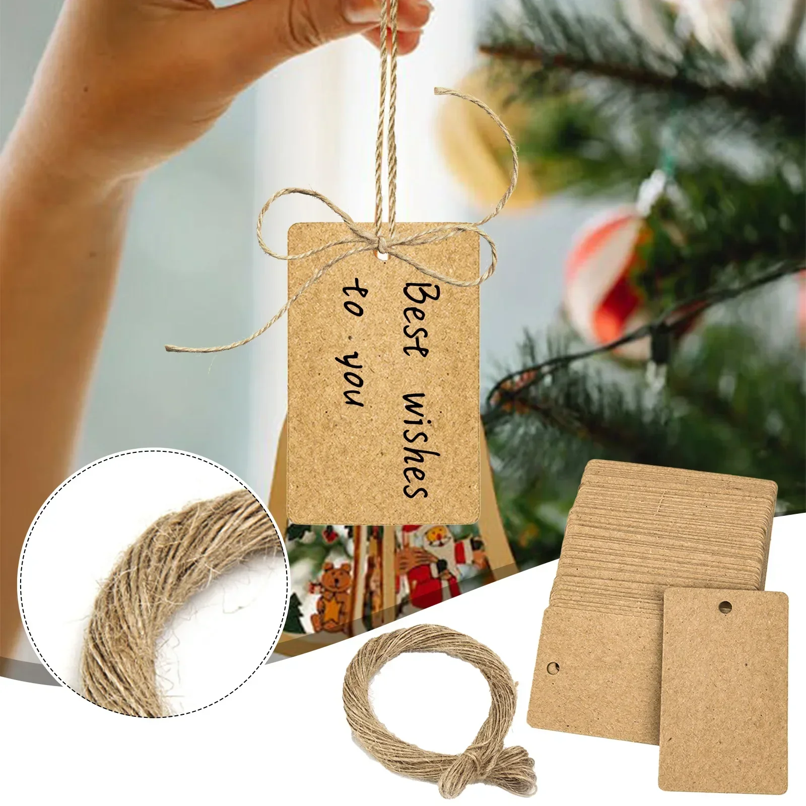 Kraft Paper Tags 100 PCS Kraft - Kraft Hang Tag recensione e prezzo