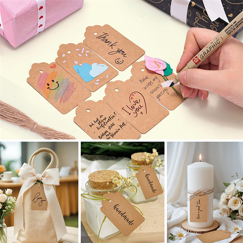 Kraft Paper Hang Tags With Str - Kraft Hang Tag recensione e prezzo