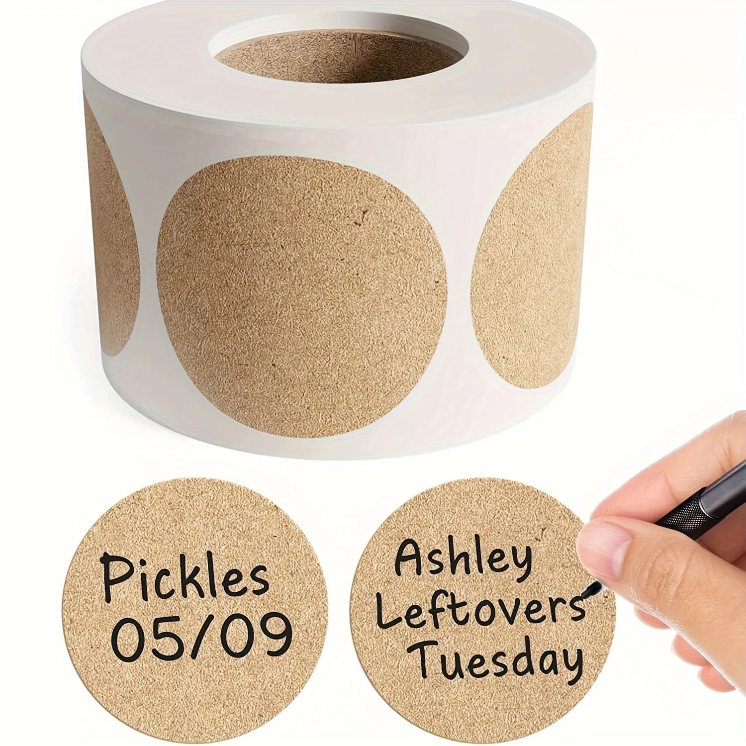 500 pcs / 1 roll ，kraft round  - Kraft Hang Tag recensione e prezzo