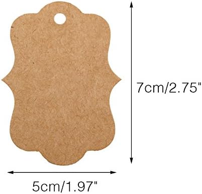 100PCS Kraft Gift Tags with Ju - Kraft Hang Tag recensione e prezzo